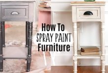 How to paint wood furniture with spray paint