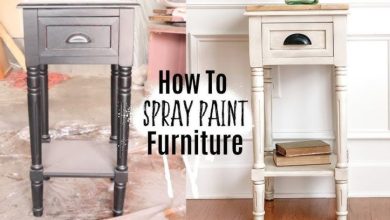 How to paint wood furniture with spray paint